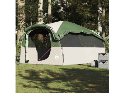 vidaXL Rodinný stan tunel pro 6 osob zelený nepromokavý