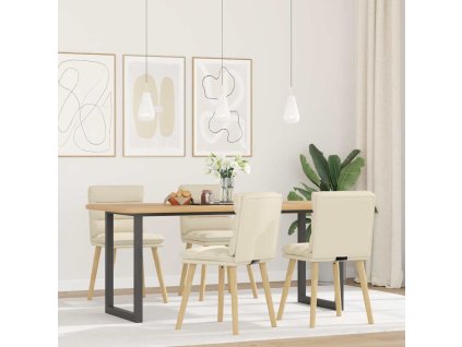 vidaXL Jídelní židle 4 ks len