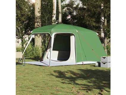 vidaXL Kempinkový stan s verandou Dome pro 5 osoby zelený nepromokavý