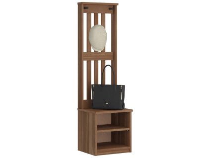 vidaXL Předsíňový strom SANDENS 45x40x159,5 cm Borovicový masiv