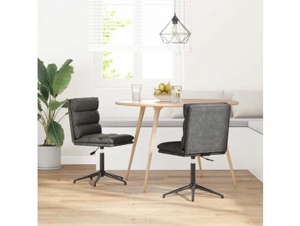 vidaXL Jídelní židle 2 ks černé umělá kůže