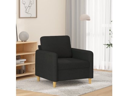 vidaXL Křeslo černé 60 cm textil