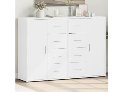 vidaXL Příborníky 2 ks bílé 60 x 31 x 84 cm kompozitní dřevo