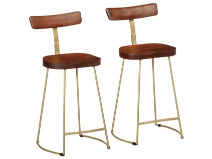 vidaXL Barové stoličky 2 ks 49x43x88 cm Masivní dřevo Mango