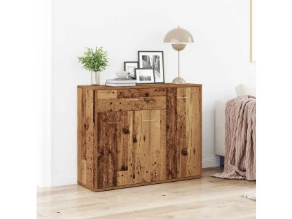 vidaXL Příborník Old Wood 88x30x70 cm Dřevěná konstrukce