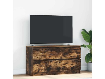 vidaXL TV skříňka kouřový dub 100x35x54 cm kompozitní dřevo