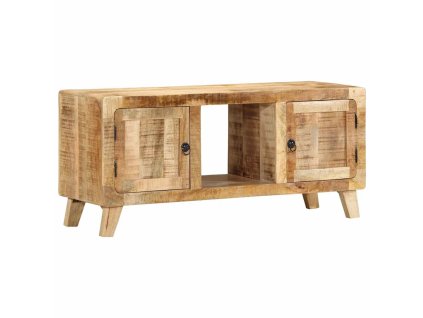 vidaXL TV stolek 105x46x32 cm masivní hrubé mangovníkové dřevo