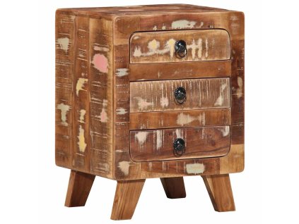 vidaXL Noční stolek 37x32x50 cm masivní recyklované dřevo