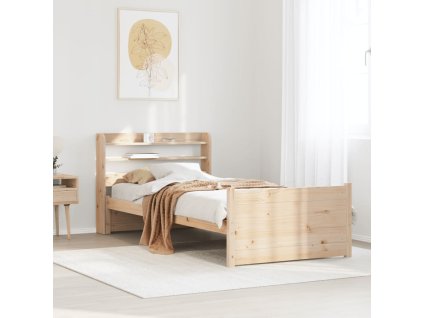 vidaXL Rám postele s čelem 75 x 190 cm masivní borovice