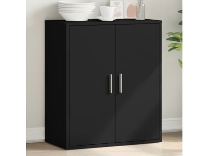 vidaXL Příborník černý 79 x 38 x 80 cm kompozitní dřevo