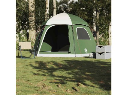 vidaXL Rodinný stan Igloo pro 6 osob zelený Vodotěsný