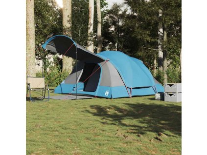 vidaXL Rodinný stan tunel pro 8 osob modrý nepromokavý