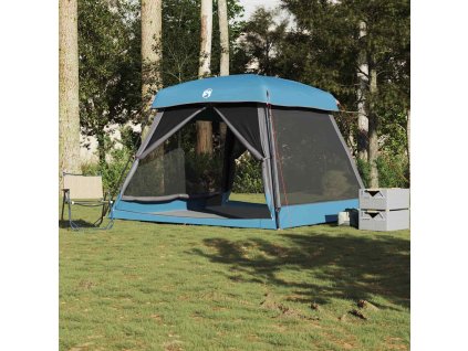 vidaXL Rodinný stan pro 6 osob modrý nepromokavý