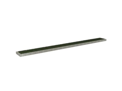 vidaXL Gabionový vyvýšený záhon pozinkovaná ocel 1000 x 100 x 20 cm