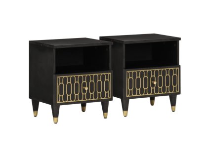 vidaXL Noční stolky 2 ks 40 x 33 x 46 cm masivní mangovníkové dřevo