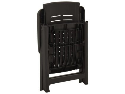 vidaXL Zahradní polohovací křesla 2 ks plast antracitová