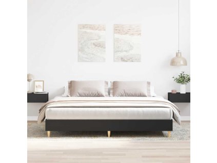 vidaXL Rám postele bez matrace černý 180x200cm Dřevěné konstrukce