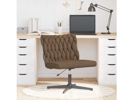 vidaXL Otočná kancelářská židle taupe textil