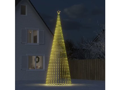 vidaXL LED vánoční stromek 1544 teplých bílých LED diod 500 cm