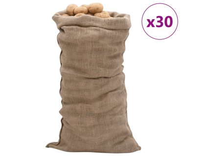 vidaXL Jutové pytle 30 ks 65 x 135 cm 100% juta 220 g/m²