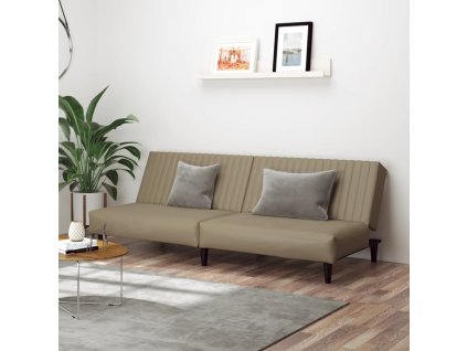 vidaXL 2místná válenda cappuccino umělá kůže