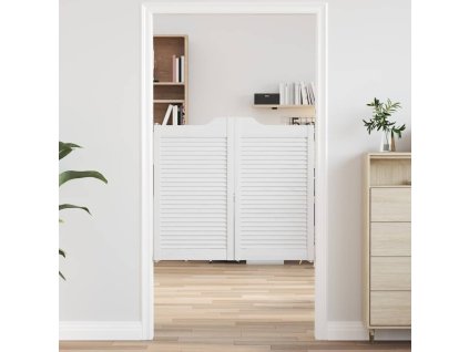 Křídlové dveře vidaXL Louvred Design 2 páry bílé 90x100 cm