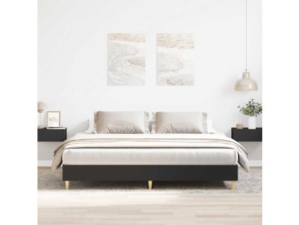 vidaXL Rám postele bez matrace černý 200x200 cm kompozitní dřevo