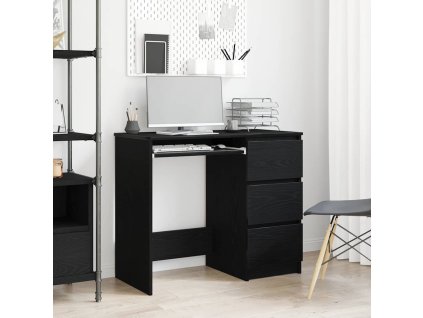 vidaXL Psací stůl Černý dub 90x45x76 cm Dřevěné konstrukce