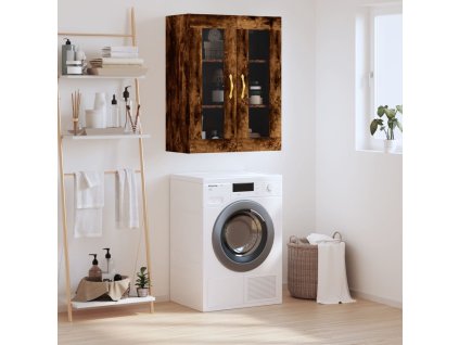 vidaXL Nástěnná skříňka kouřový dub 69,5 x 34 x 90 cm