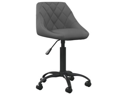 vidaXL Kancelářská židle tmavě šedá samet