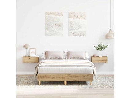 vidaXL Rám postele bez matrace Artisan Dub 120x200 cm kompozitní dřevo