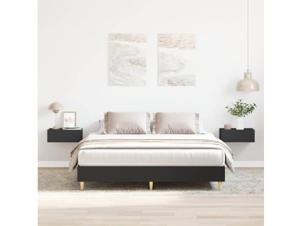 vidaXL Rám postele bez matrace černý 150x200 cm Technické dřevo