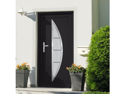vidaXL Vchodové dveře antracitové 108 x 200 cm PVC