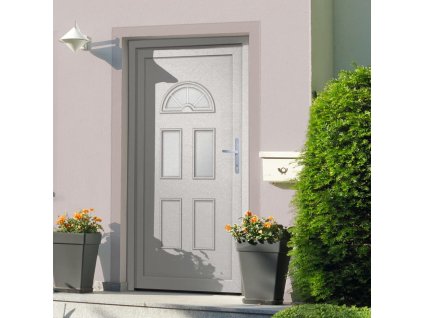vidaXL Vchodové dveře bílé 110 x 210 cm PVC
