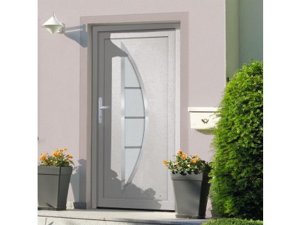 vidaXL Vchodové dveře bílé 108 x 208 cm PVC