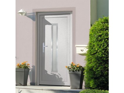 vidaXL Vchodové dveře bílé 98 x 200 cm PVC