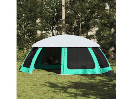 vidaXL Bazénový stan s odnímatelným poklopem&Síťované stěny Sea Green