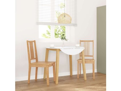 vidaXL Jídelní židle 2 ks z přírodního masivního dřeva Rubber