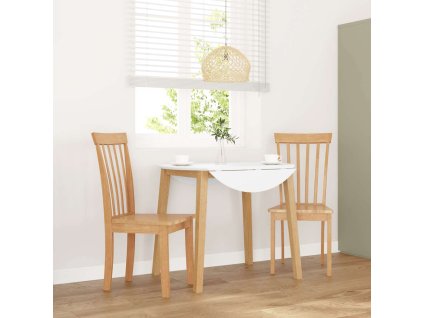 vidaXL Jídelní židle 2 ks z přírodního masivního dřeva Rubber