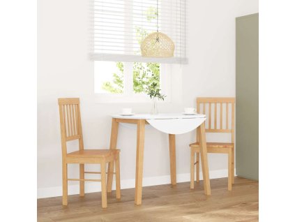 vidaXL Jídelní židle 2 ks z masivního dřeva Rubber