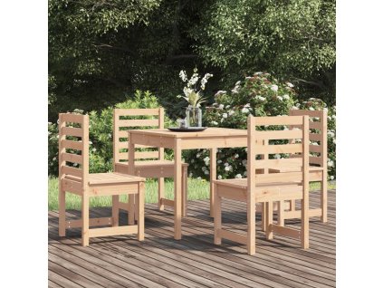 vidaXL 5dílný zahradní jídelní set masivní borové dřevo