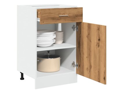 vidaXL Zásuvková skříňka "Lyon" Artisan dub 50x46x81,5 cm, konstrukční dřevo