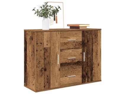 vidaXL Příborník starého dřeva 90x29,5x65 cm kompozitní dřevo