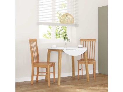 vidaXL Jídelní židle 2 ks z masivního dřeva Rubber