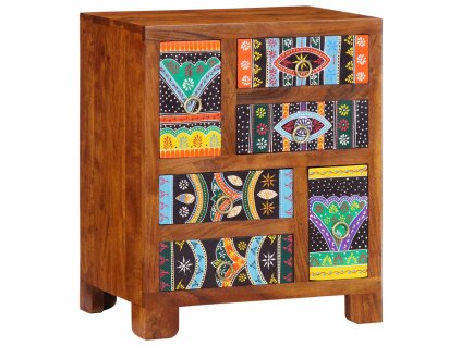 vidaXL Příborník Multicolour 50x35x60 masivní dřevo akácie