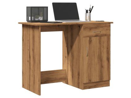 vidaXL Psací stůl dub artisan 100 x 50 x 76 cm kompozitní dřevo