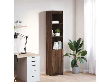 vidaXL Vysoká deska hnědý dub 37,5x35x180 cm Dřevěná konstrukce