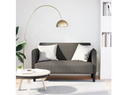 vidaXL Loveseat Sofa Light Grey 109 cm manšestrová tkanina