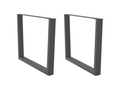 vidaXL Nohy k jídelnímu stolu ve tvaru V, 2 ks, antracitové, 100 x (72-73,3) cm, ocel