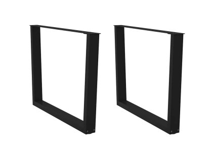 vidaXL Nohy k jídelnímu stolu ve tvaru V, 2 ks, černé, 100 x (72-73,3) cm, ocel